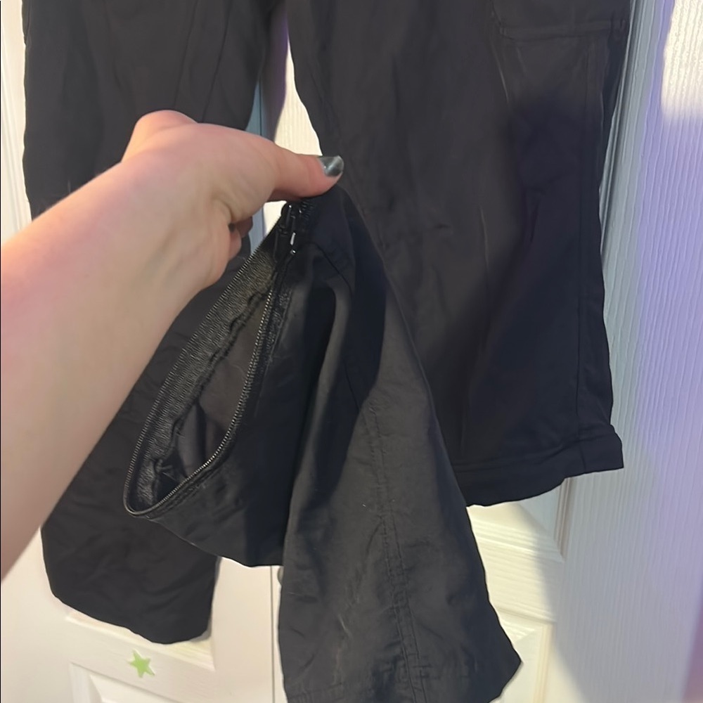 Convertible Utility Black Cargo Pants Adjustable Zipper Pockets mountain cyber - Picture 13 of 17